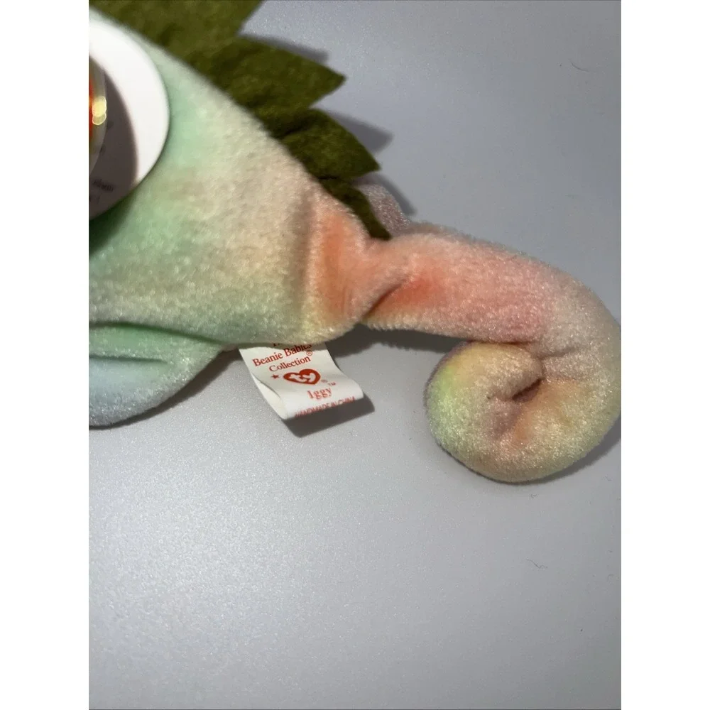 TY Beanie Babies Baby Iggy the Iguana 1997‎ Rainbow Tie Dye